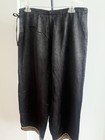 NWT Fabindia Cotton Satin PALAZZO IJAR Dress PANT WIDE LEG Black & Gold Brocade — photo 6