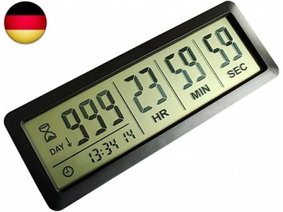 Digitaler Countdown-Tage-Timer   Schwarz verbesserte große 999 Tage Co