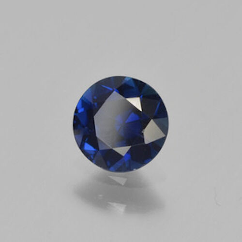 Masterpiece Collection: Round AAA Genuine Bright Blue Sapphire (2mm to 5mm) - Picture 2 of 3
