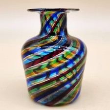 MCM Murano Made in Italy, Italian Hand Blown Art Glass vase Highly Collectable