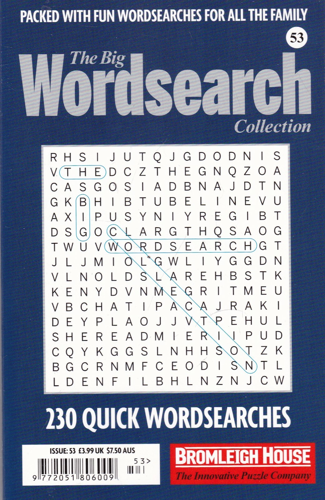 Wordsearch Book Magazine Big Wordsearch Collection 230 Quick Puzzles issue 53