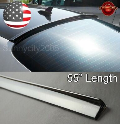 55'' Semi Gloss Black Rear Diffuser Window Roof Trunk Spoiler Lip For Dodge