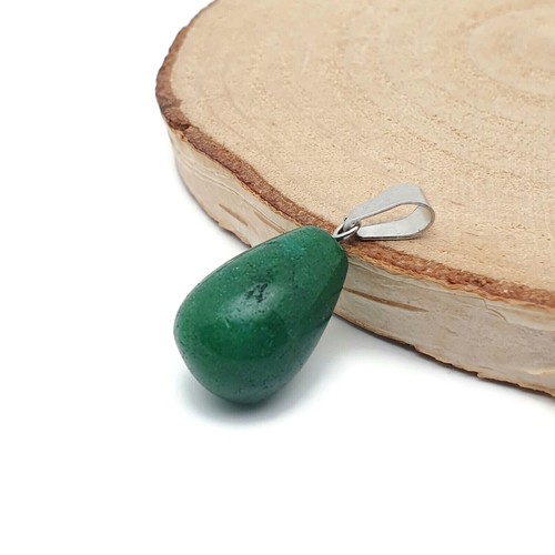 Necklace Teardrop Gemstone Pendant Faux Leather Cord Boho Chakra Crystal Casual - Picture 31 of 63