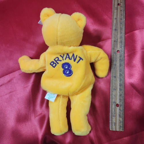 1999 Savino's B-Ball Bammers NBA Kobe Bryant L.A Lakers Plüsch Beanie Bär - Bild 4 von 4