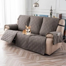 100% waterproof non-slip triple seat recliner cover, home decor protection