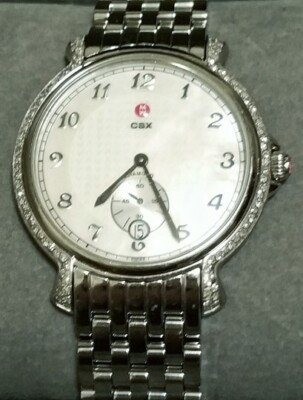 Michele CSX Watch .55ct (94) diamonds MW03k01A2025 Michele CSX Watch mw03k01a2025 WITH NEW BAND | eBay main image 3