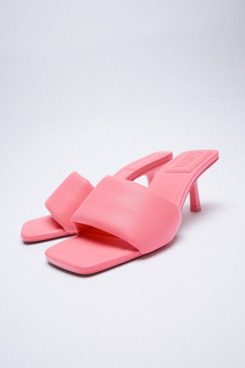 ZARA WOMAN HEELED QUILTED SANDALS 2304/810 | eBay