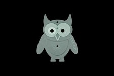 Eine Acryl Eulen Vorlage - Applikation/Nähen/Quilten/Papier Basteln