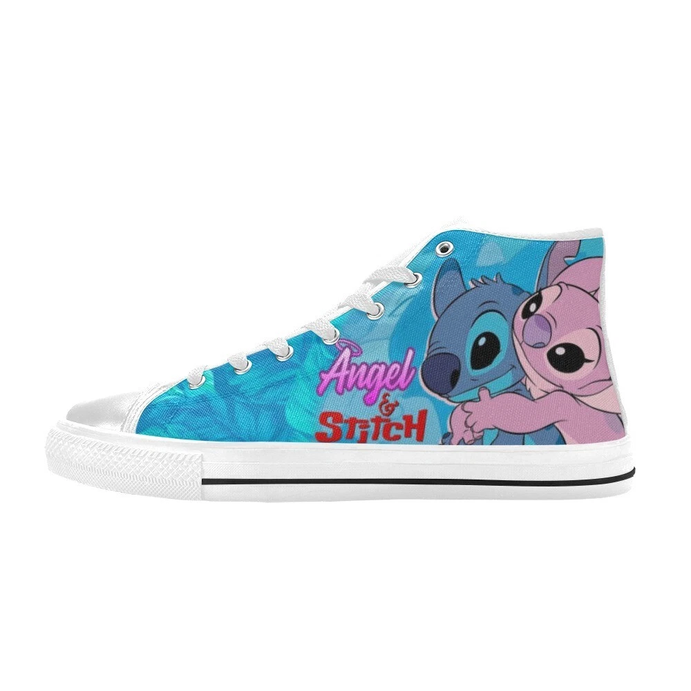 Stitch and Angel High Top Shoes Sneakers