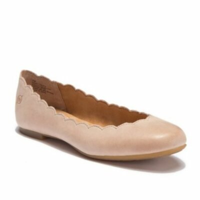 born allie scalloped ballet flat