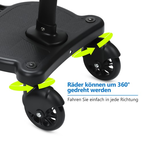 Buggy Board Rollbrett Kiddy Upgrade Kinder Kinderwagenbrett mit Sitz Trittbrett - Bild 5 von 14