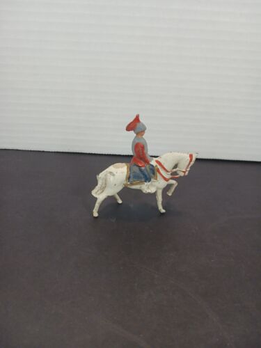 Vintage Metal Soldier Made in England Lead Mounted Lifeguard 1930s ? Horse War - Picture 8 of 11