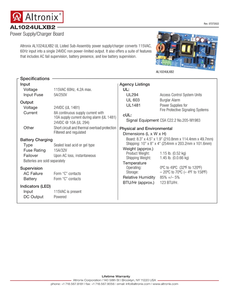 Altronix AL11024ULXB2 - Image 2 of 3