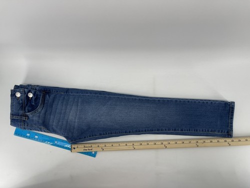 Levis Jean Overall Bibs Girls Size 8 Regular Straight Leg Blue Denim Fast Ship - Picture 8 of 12