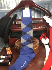 Traditional Burlington WOOL KNEE LENGTH Argyle Socks. Golfing, Shooting.The H...