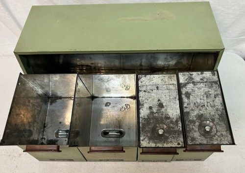 Vintage Krestline Distressed USA Metall Küche Organizer Kaffee Zucker Mehl Tee - Bild 7 von 12