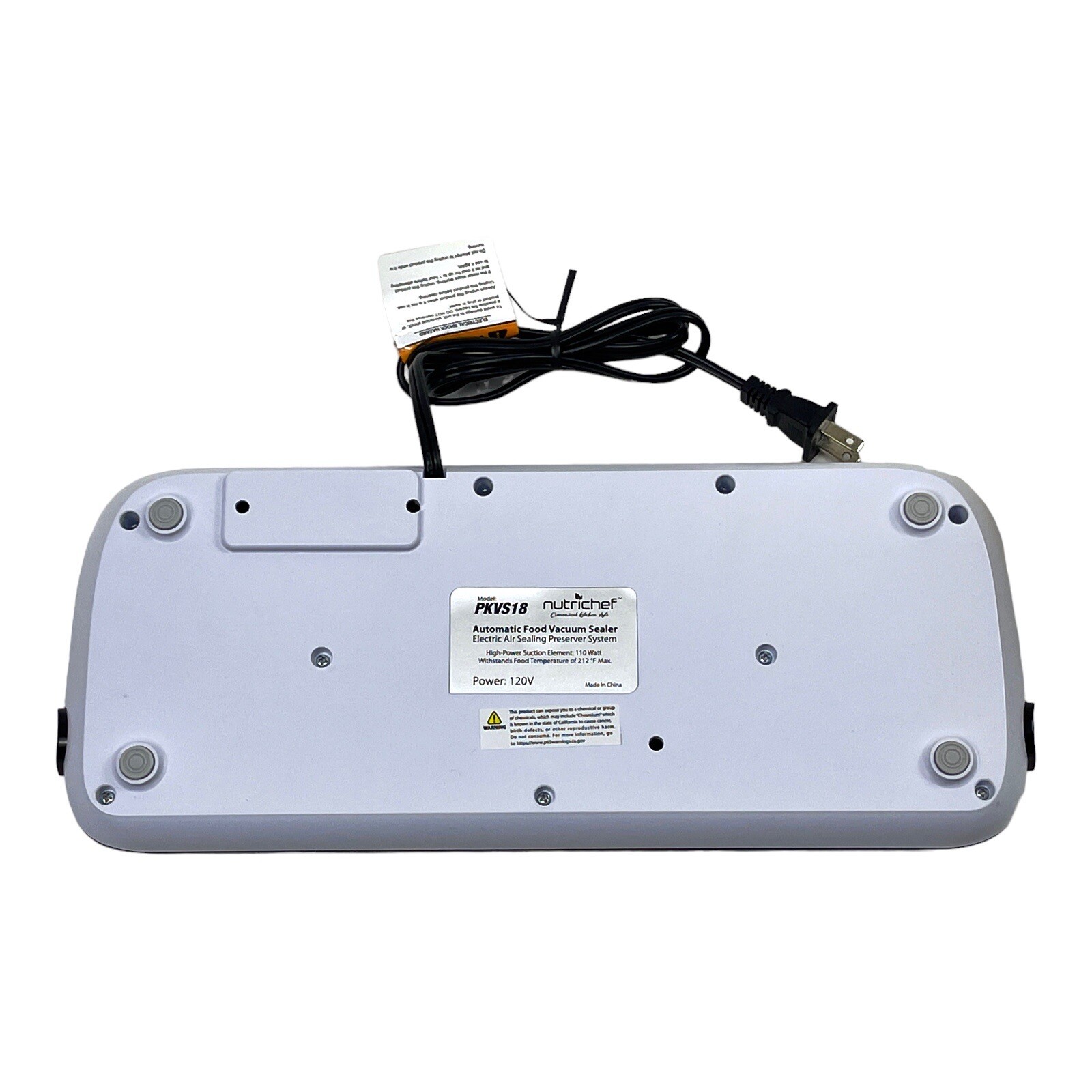 NutriChef Vacuum Sealer Automatic Vacuum Air Sealing System For Food