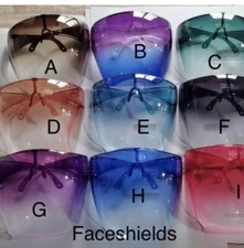 Face Shield Face Mask Transparent Glasses ASTRO Visor Anti-Fog Multiple Colors