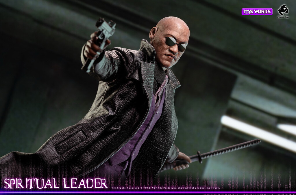 レア　限定　マトリックス　バストアップフィギュア　MORPHEUS The Matrix Reloaded Parking Garage Scene Morpheus Action