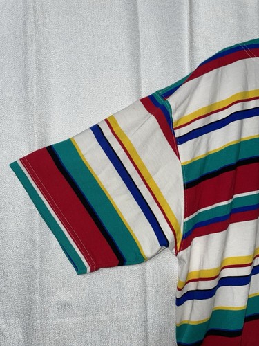 Vintage 90er Venezia Gr. 22/24 Totally Rad Rainbow Multicolor Top Kurzarm - Bild 11 von 14