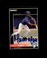 Moises Alou Hand Signed 1992 Pinnacle Montreal Expos Autograph