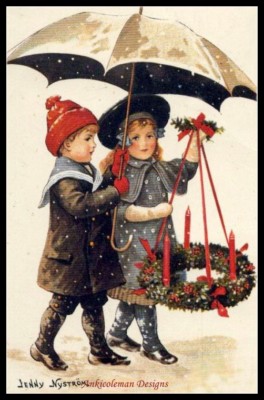 Chart Needlework - Counted Cross Stitch Patterns - Vintage Christmas Children