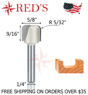 Tideway Carbide Professional LC05011004  5/8'' Bowl & Tray 1/4'' shank router bit