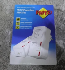 Brand New AVM FRITZ! Powerline 530e - High-Speed Ethernet Adapter, Up to 500 Mbp
