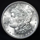 1881-S Morgan Silver Dollar -- Gem BU Semi-Prooflike