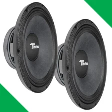 (2) 12" MIDRANGE TIMPANO 1000W TPT-MD12 PRO 8 OHM CAR PRO AUDIO SPEAKERS - PAIR