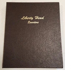 Nearly Complete (65) Coin 1892 - 1916  Barber Silver Quarter Set in Dansco Album