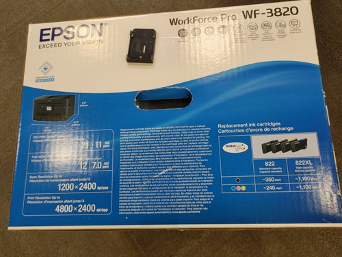 C0 Epson WorkForce Pro WF-3820 Wireless All-in-One AIO inkjet Printer C11CJ07201 - Picture 3 of 3