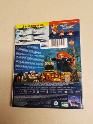 Brave (Blu-ray/DVD, 2012, 3-Disc Set, Collectors Edition