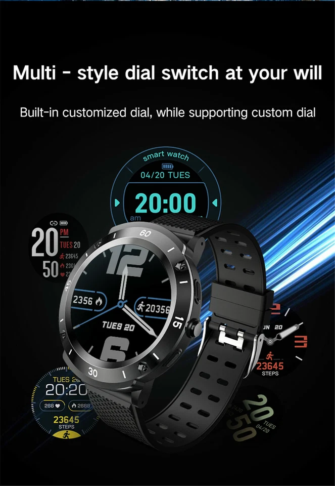 Monitor de sueño Reloj inteligente Bluetooth Pulsera Rastreador de actividad física Resistente al agua Foto 3 de 4