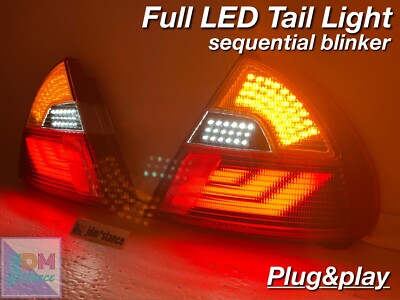 JDM Mitsubishi Lancer EVO 5 6 Full LED Tail lights Sequential blinker OEM