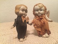 Vintage 3" Kewpie and His Bride Were Cake Toppers Now They Are Looking to Settle