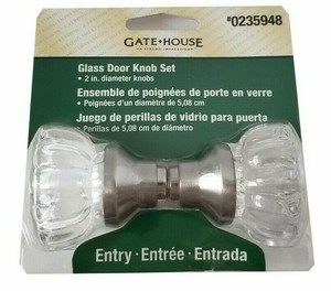 Details About Gate House Glass Interior Door Knob Set 0235948 2 Inch Diameter