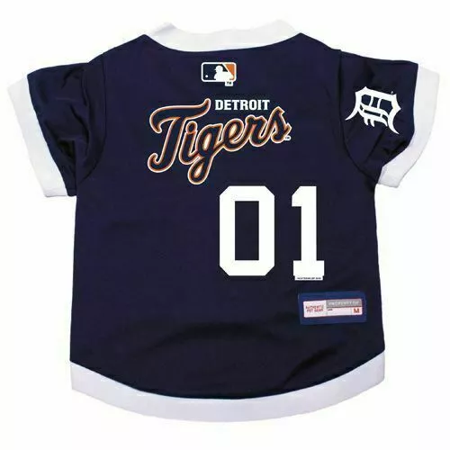 NEW! DETROIT TIGERS DOG CAT PREMIUM JERSEY w/NAME TAG LICENSED CHOOSE SIZE