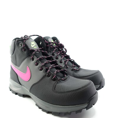 Nike Manoa Leather SE Boots Black Fuchsia Iron Grey CW7360 001 Mens Size 10 Nike Manoa Leather SE Boots Black Fuchsia Iron Grey CW7360  main image 4
