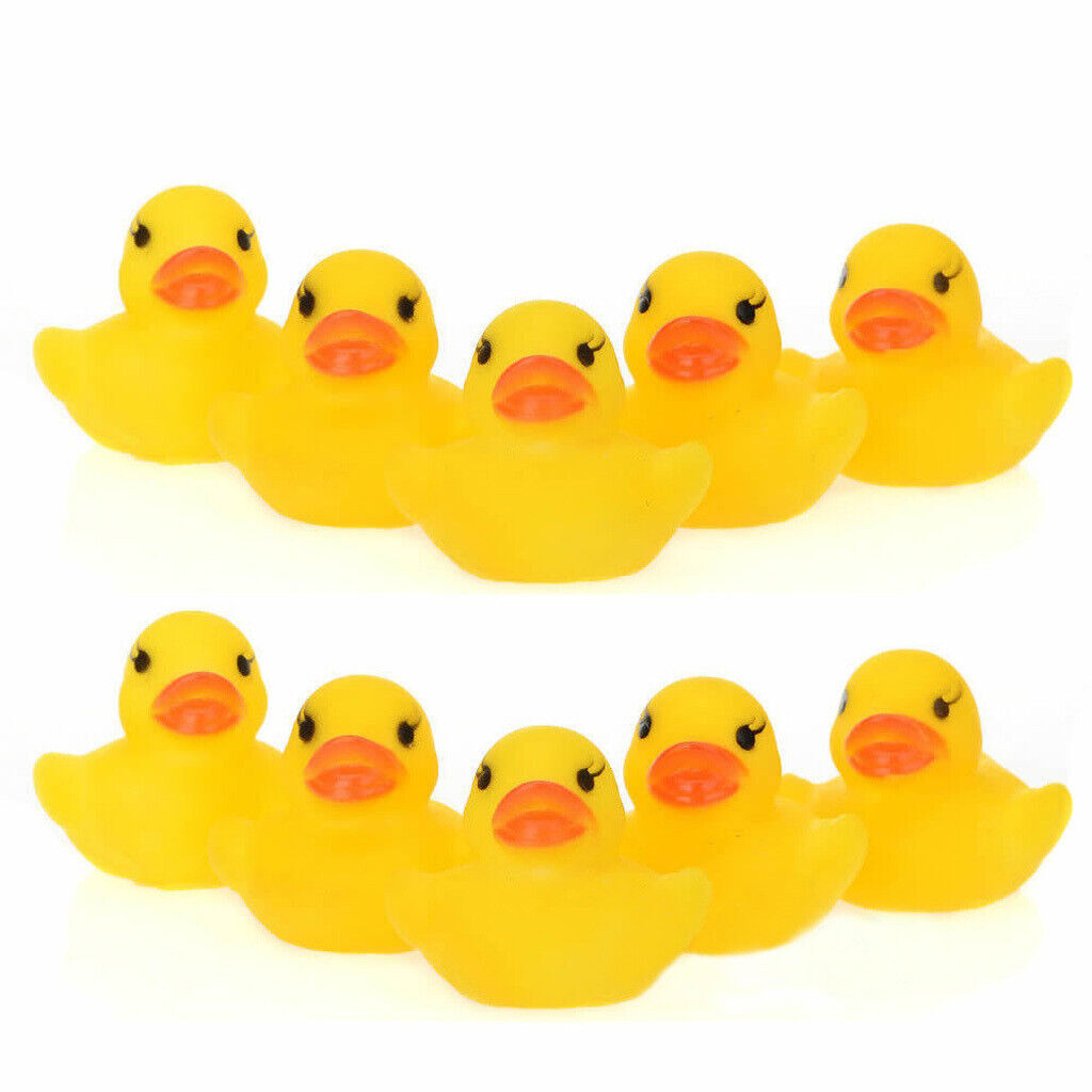 10 sztuk / partia Yellow Duck Child Kids Baby Ducky Bath Shower Czas pływania