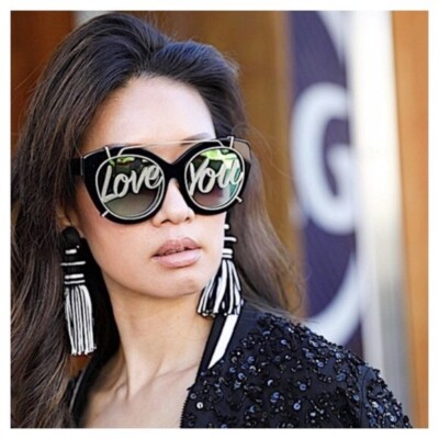 Alice + Olivia Walker Love You Sunglasses | eBay