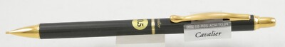 Pilot Cavalier Black & Gold 0.5mm Mechanical Pencil - New In Box