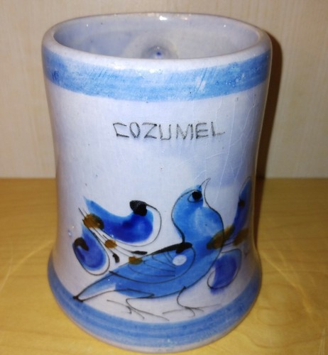 Cozumel Tonala Mexico Pottery Mug Stoneware Pottery Mug Coffee Tea Cup - Picture 3 of 11