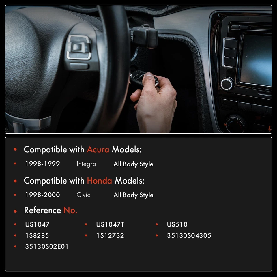 Interruptor de encendido para Honda Civic 1998-2000 Acura Integra 1998 1999 con 5 hojas Foto 2 de 4