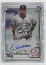 2020 Bowman Chrome Prospects Refractor 360/499 Ezequiel Duran #CPA-ED Auto p7m
