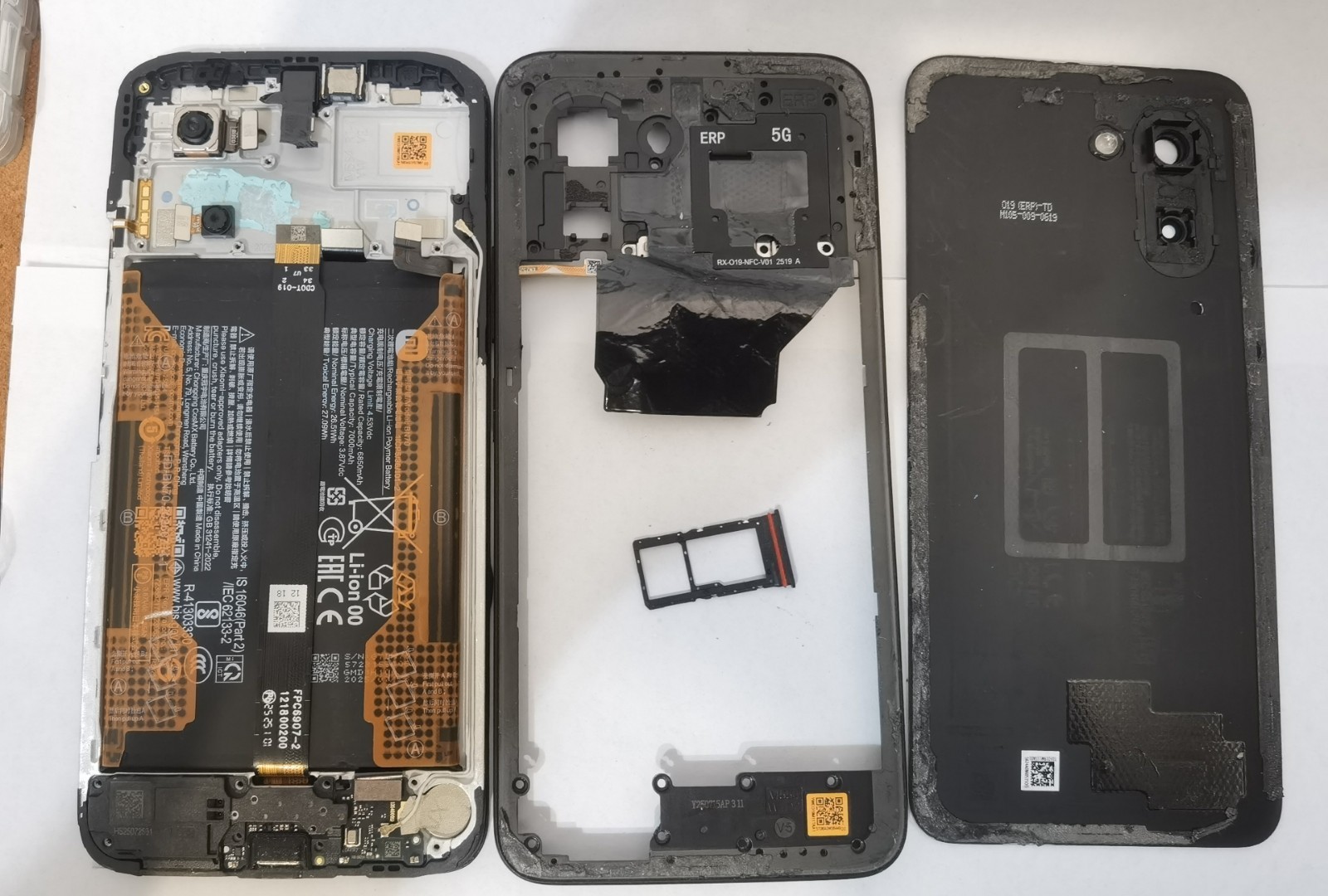 Lotto Xiaomi Redmi 15 5G Modello 25057RN09E Nero Pezzi Di Ricambio