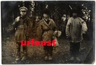 German WWI Photo Three Young Boys Smoking Cigarettes Eastern Front
