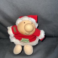 Vintage 1980s Ziggy Santa Plush Doll Christmas Merry Kissmas-American Greetings