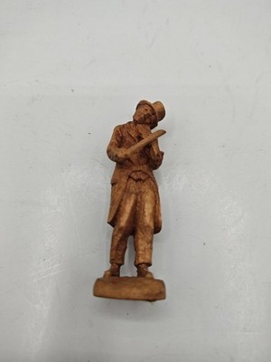 Folk Art Hand Carved Wood Violin Fiddle Player Figurine Music Man 2 1/4'' Austria