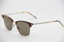 NEW SAINT LAURENT SL 340 005 HAVANA SILVER AUTHENTIC FRAMES SUNGLASSES 55-18
